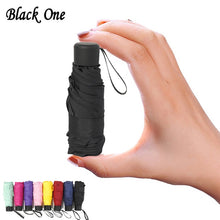Load image into Gallery viewer, 180g Small Fashion Folding Umbrella Rain Women Gift Men Mini Pocket Parasol Girls Anti-UV Waterproof Portable Travel UMBRELLAS