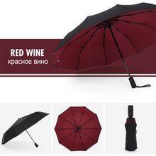 Load image into Gallery viewer, Windproof Double Automatic Folding Umbrella Female Male Ten Bone Car Luxury Large Business Umbrellas Men Rain Women Gift Parasol