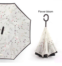Load image into Gallery viewer, C Handle Windproof Reverse Folding Umbrella Man Women Sun Rain Car Inverted Umbrellas Double Layer Anti UV Self Stand Parapluie